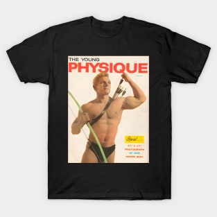 THE YOUNG PHYSIQUE - Vintage Physique Muscle Male Model Magazine Cover T-Shirt